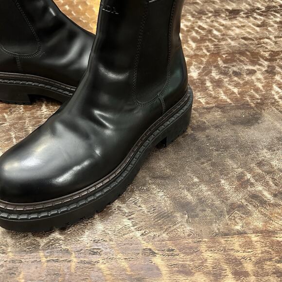Prada Black Designer Chelsea Boots Nero Black Womens US size 9 PRADA 8 $1490 - Picture 2 of 16